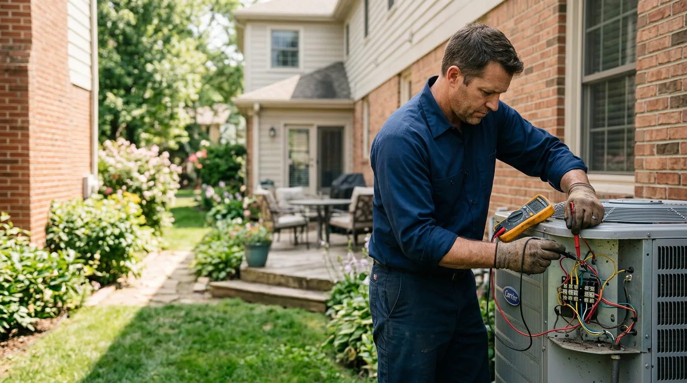 HVAC technician working near Malinta, OH